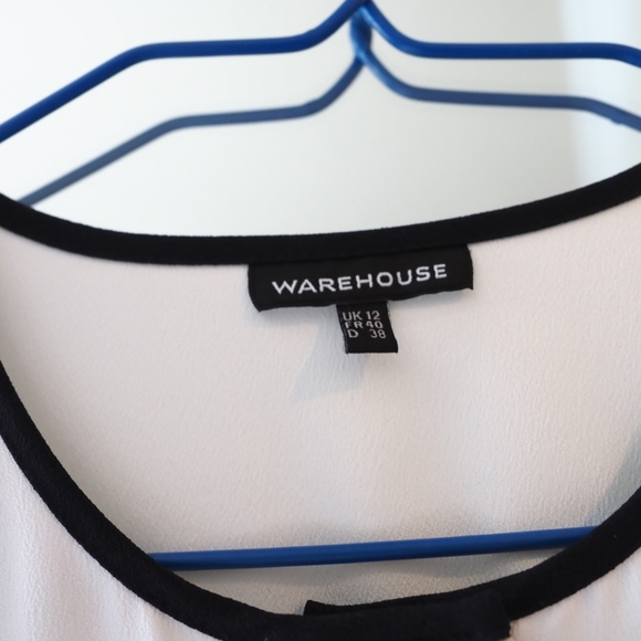 Warehouse shift color block placket dress - Picture 8 of 8